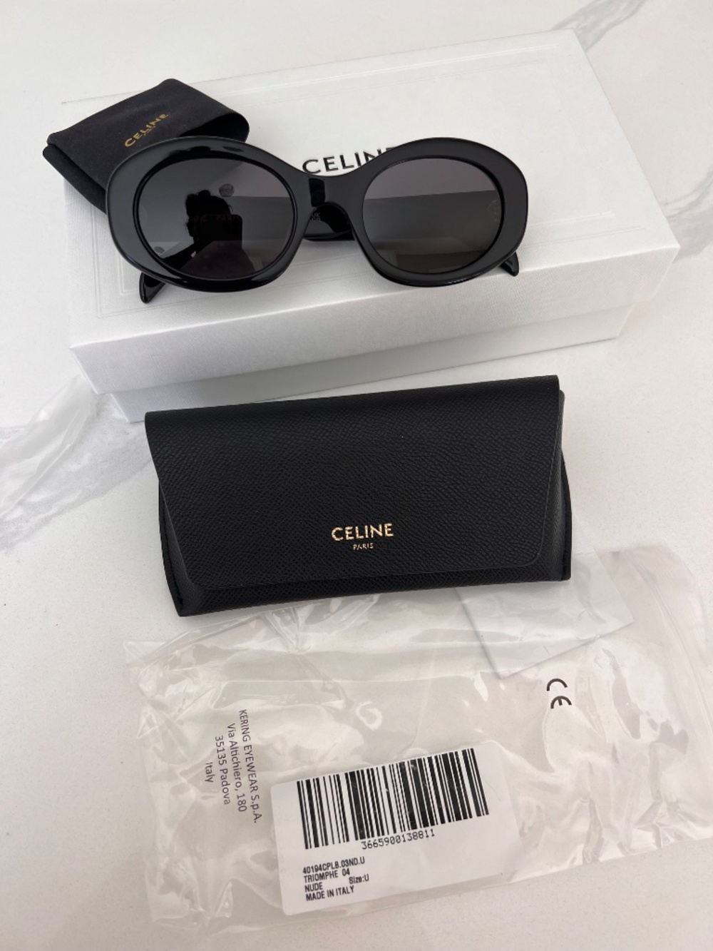 Celine  TRIOMPHE 01 SUNGLASSES IN ACETATE - Picture 4 of 4